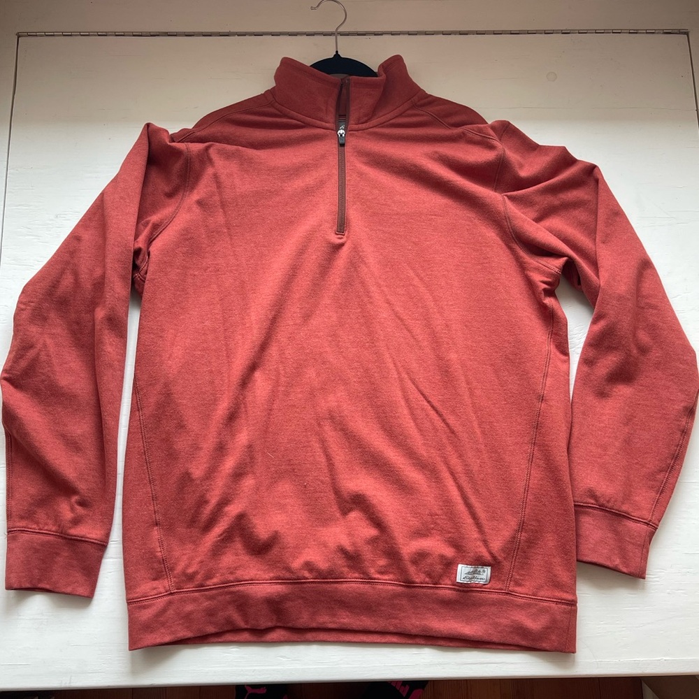 LT Eddie Bauer- Men’s Half-Zip Pullover Sweater - Rust